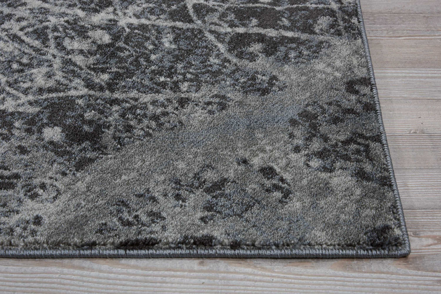 Nourison Maxell 2'2" x 7'6" Grey Modern Indoor Rug