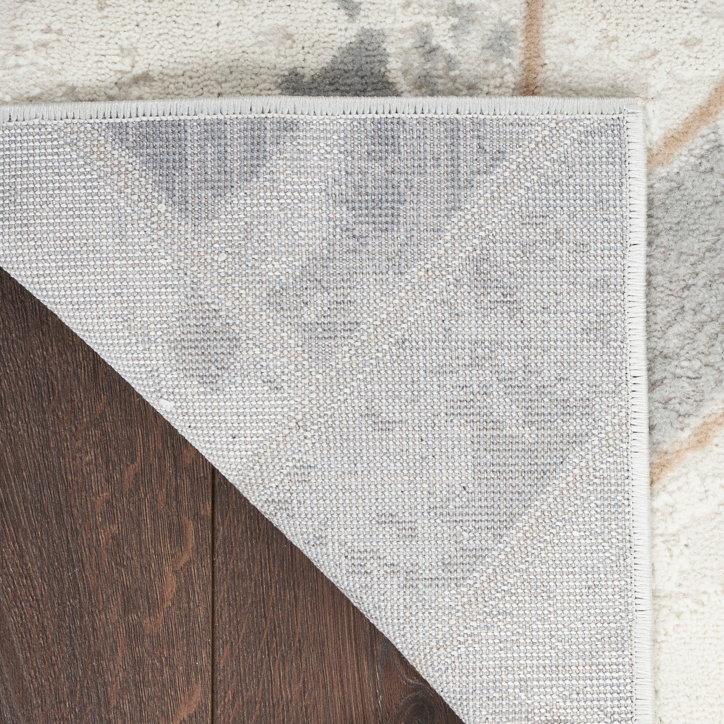 Nourison Elation 4' x 6' Ivory Grey Modern Indoor Rug