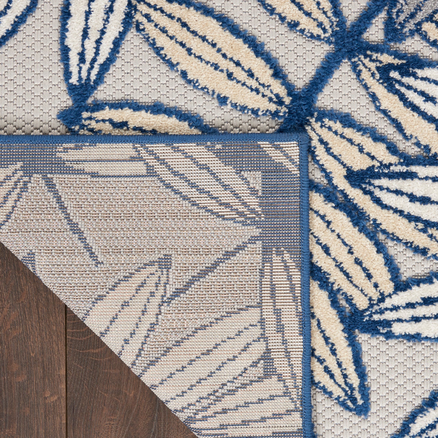 Nourison Aloha 7' x 10' Ivory/Navy Tropical Rug