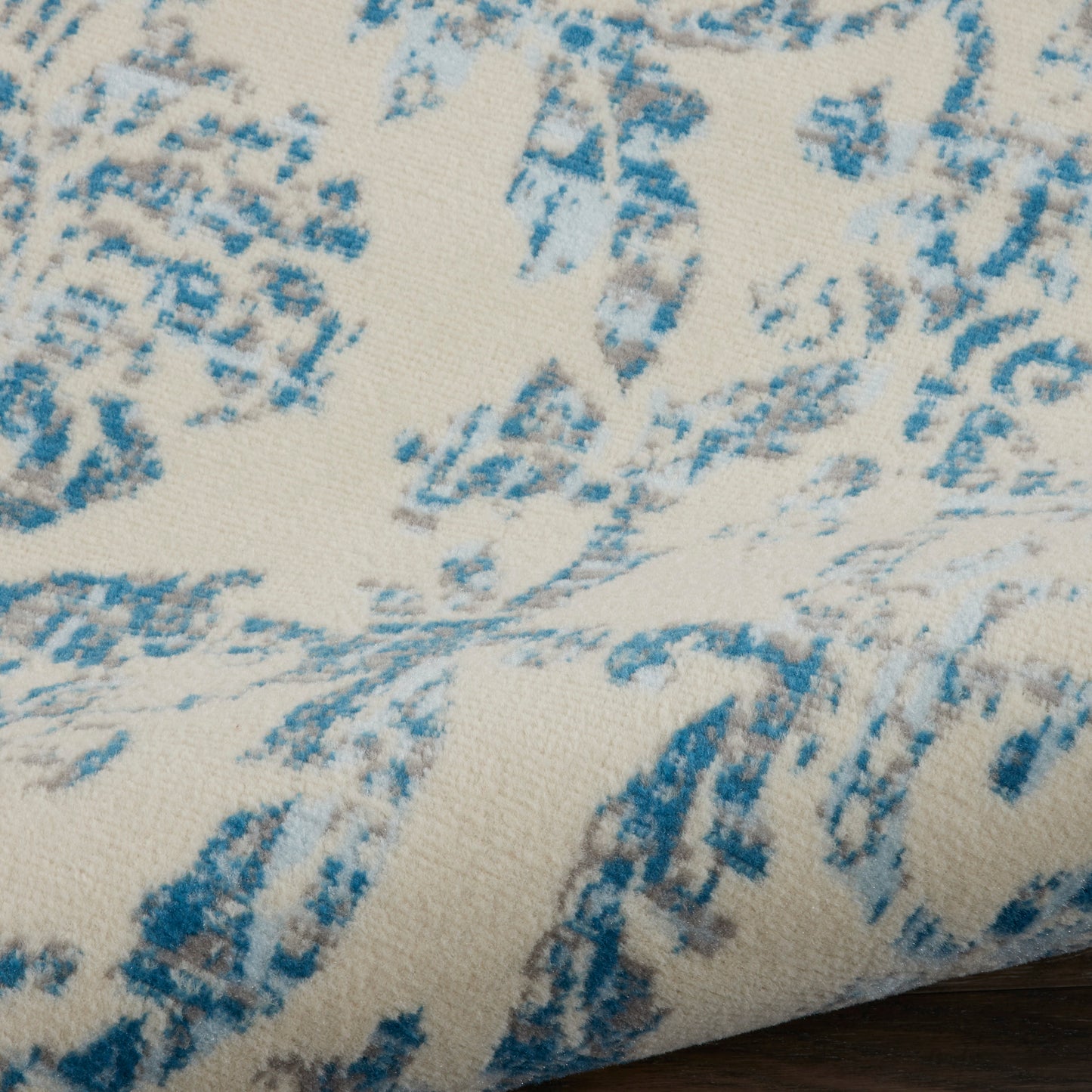 Nourison Jubilant 7'10" x 9'10" Ivory Blue Vintage Indoor Rug