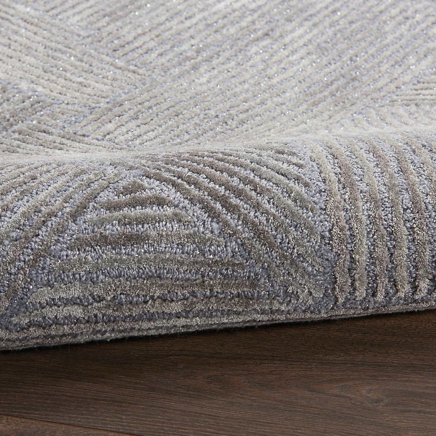 Michael Amini Ma30 Star 5'3" x 7'3" Slate Modern Indoor Rug