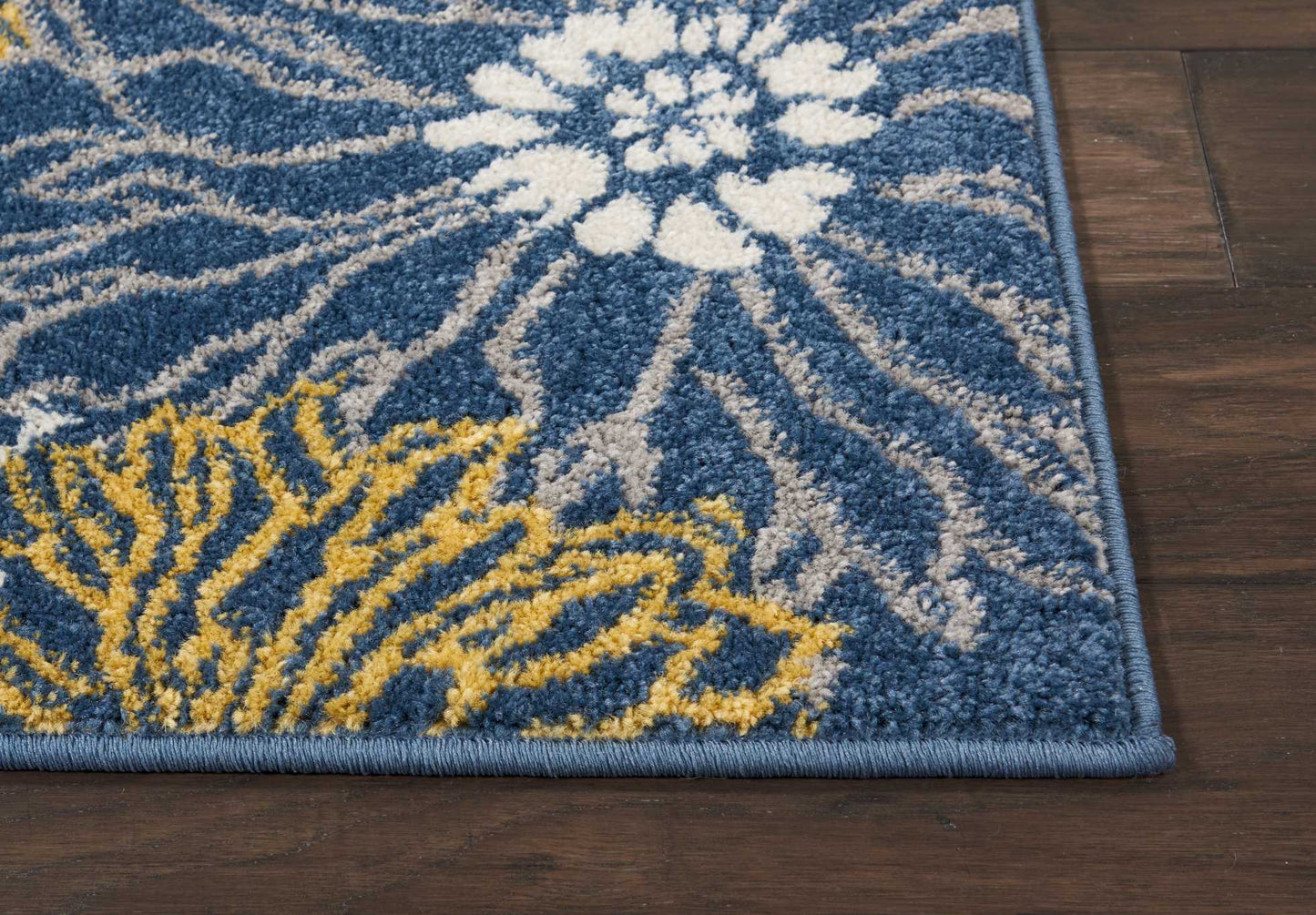 Nourison Passion 2'2" x 7'6" Blue Contemporary Indoor Rug