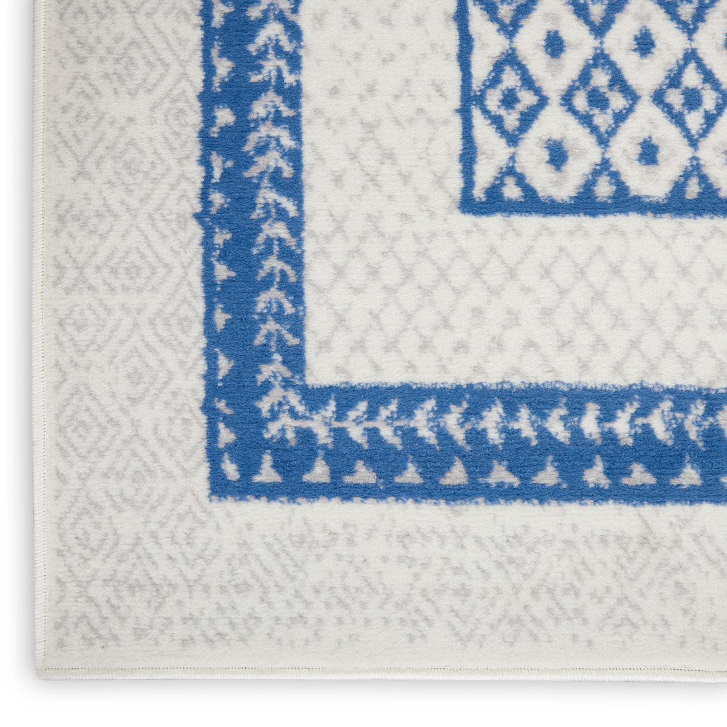 Nourison Whimsicle 2' x 3' Ivory Blue Farmhouse Indoor Rug