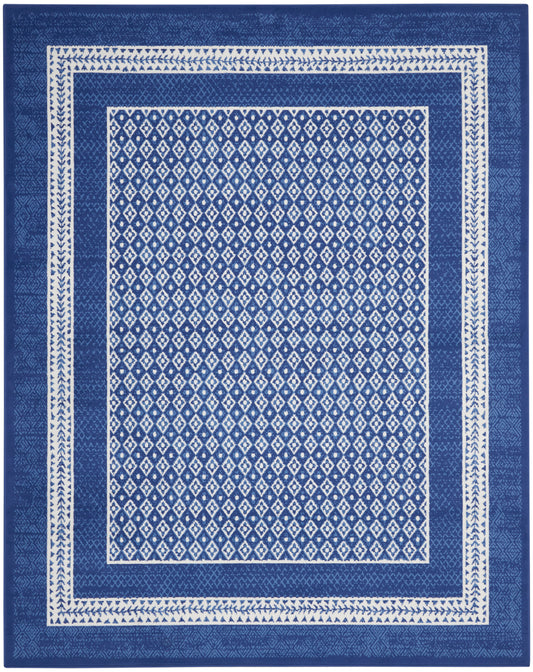 Nourison Whimsicle 8'4" x 11'6" Navy Farmhouse Indoor Rug