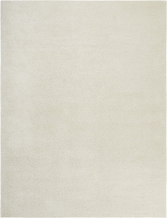 Nourison Malibu Shag 9'10" x 13'2" Ivory Shag Indoor Rug