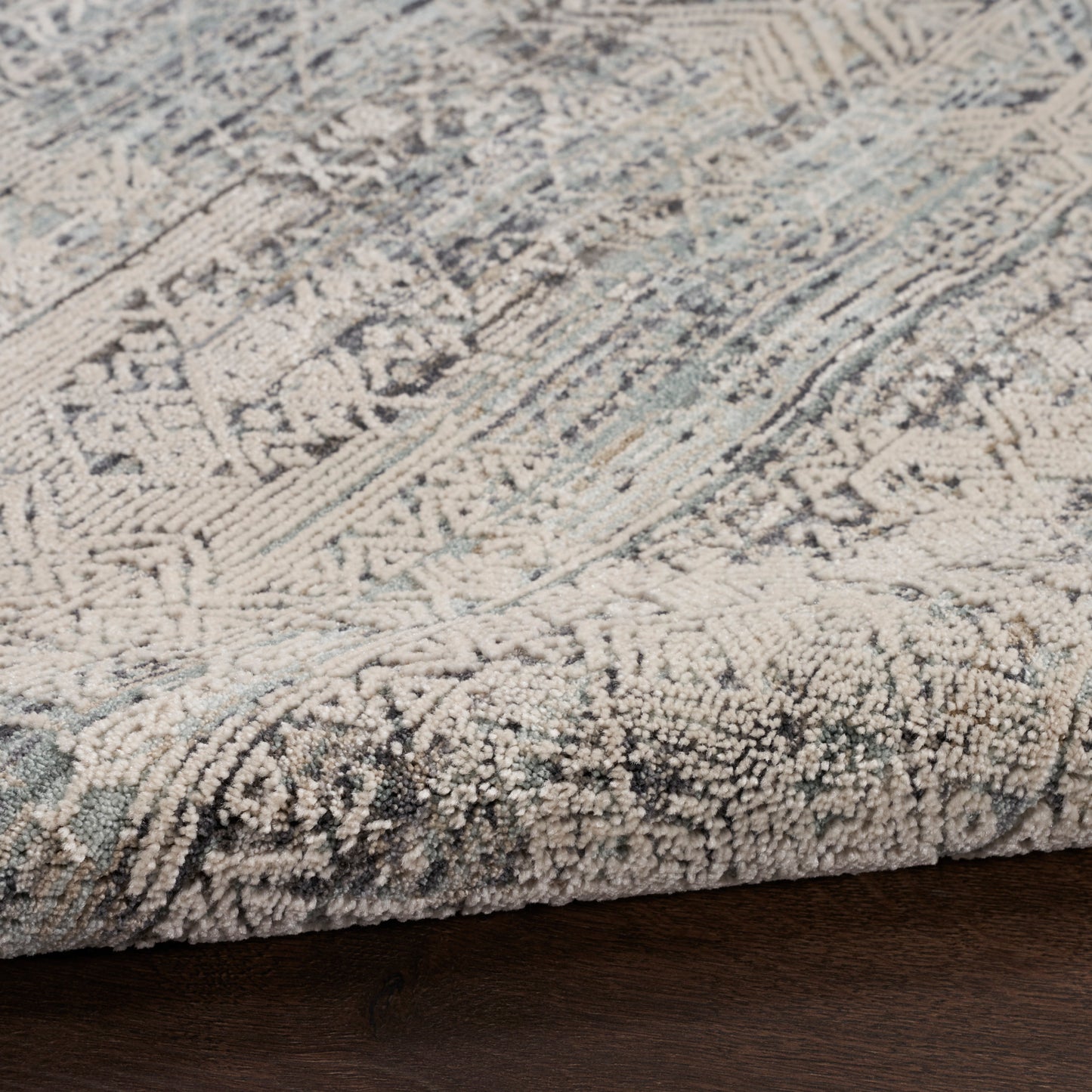 Nourison Lynx 7'10" x 10'1" Ivory Blue Vintage Indoor Rug