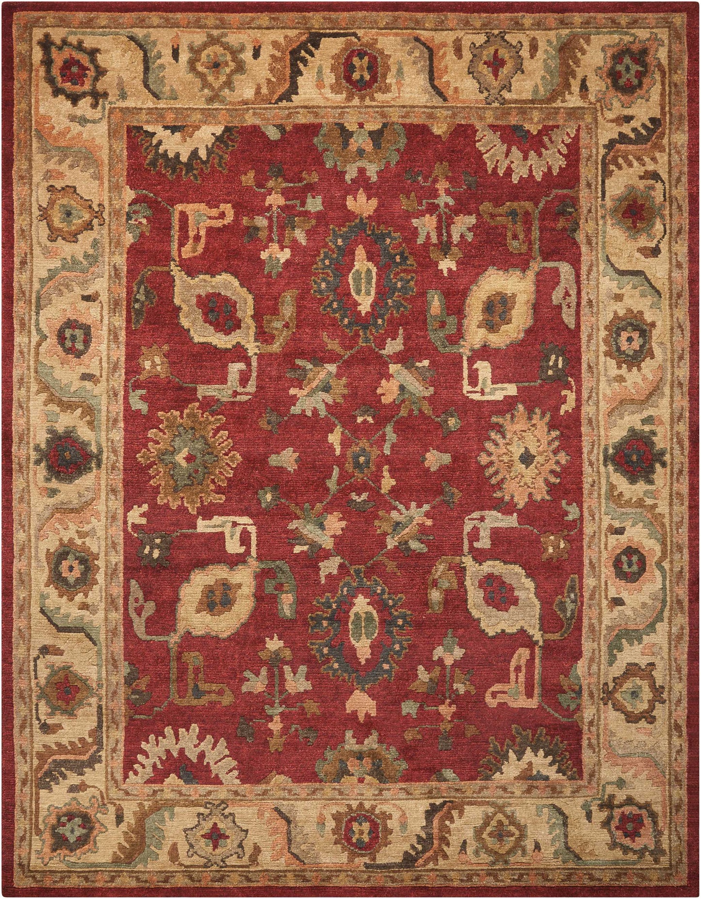 Nourison Tahoe 8'6" x 11'6" Red Traditional Indoor Rug