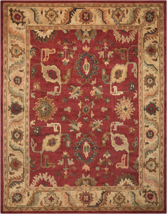 Nourison Tahoe 8'6" x 11'6" Red Traditional Indoor Rug