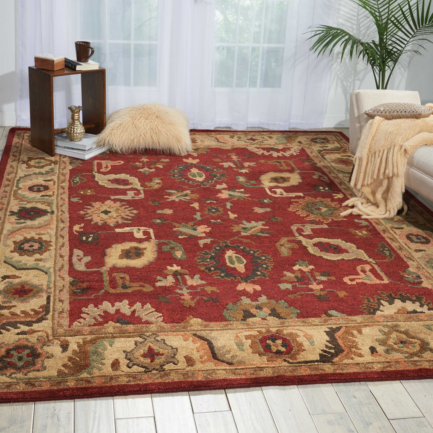 Nourison Tahoe 8'6" x 11'6" Red Traditional Indoor Rug