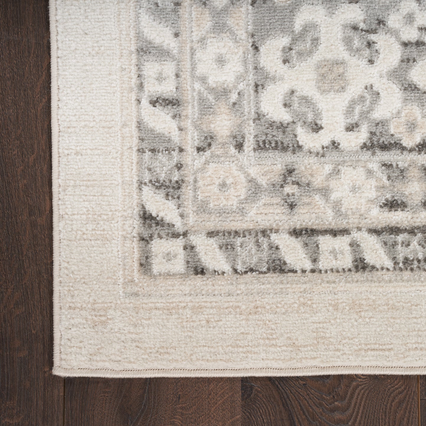 Nourison Serenity Home 9' x 12' Ivory Grey Vintage Indoor Rug