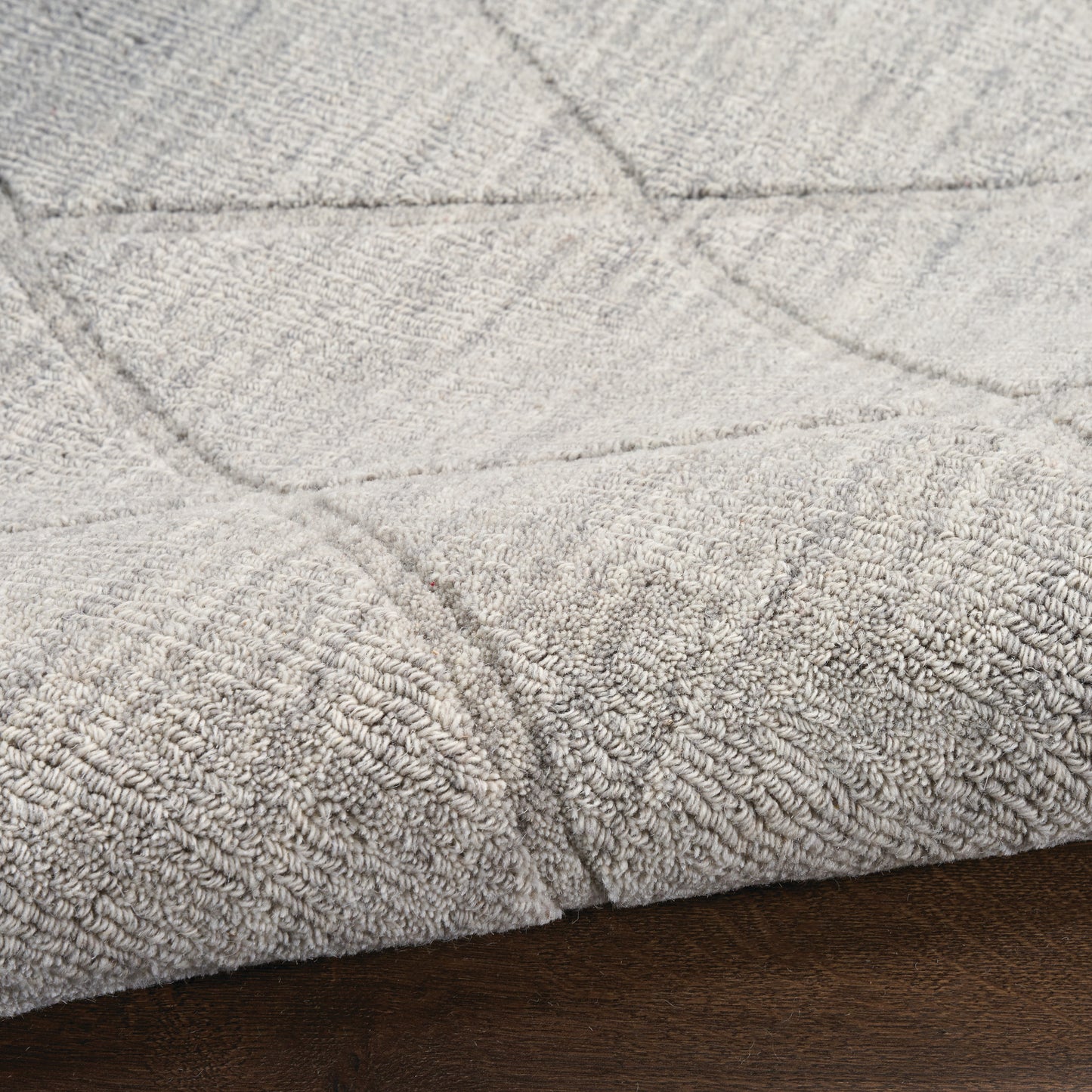 Nourison Wool Haven 3'9" x 5'9" Grey Modern Indoor Rug