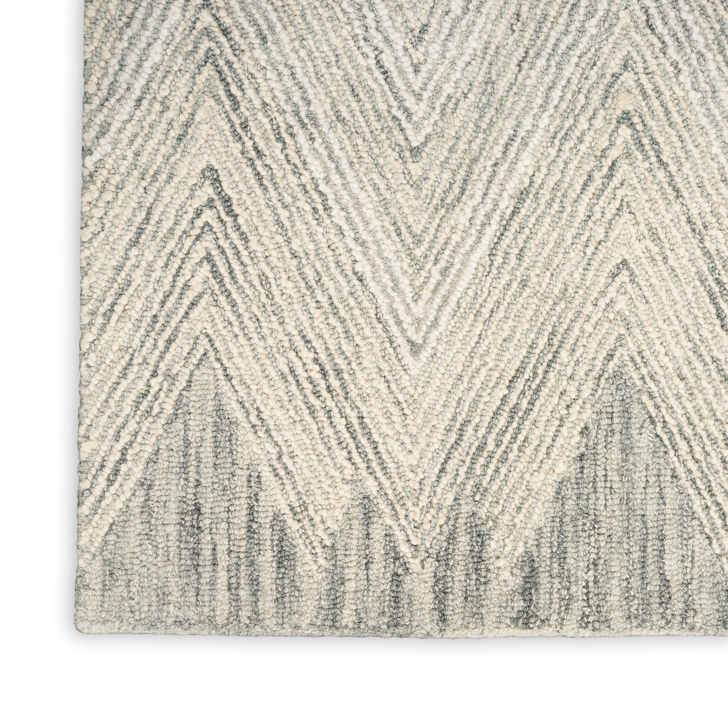 Nourison Interlock 7'9" x 9'9" Teal Modern Indoor Rug
