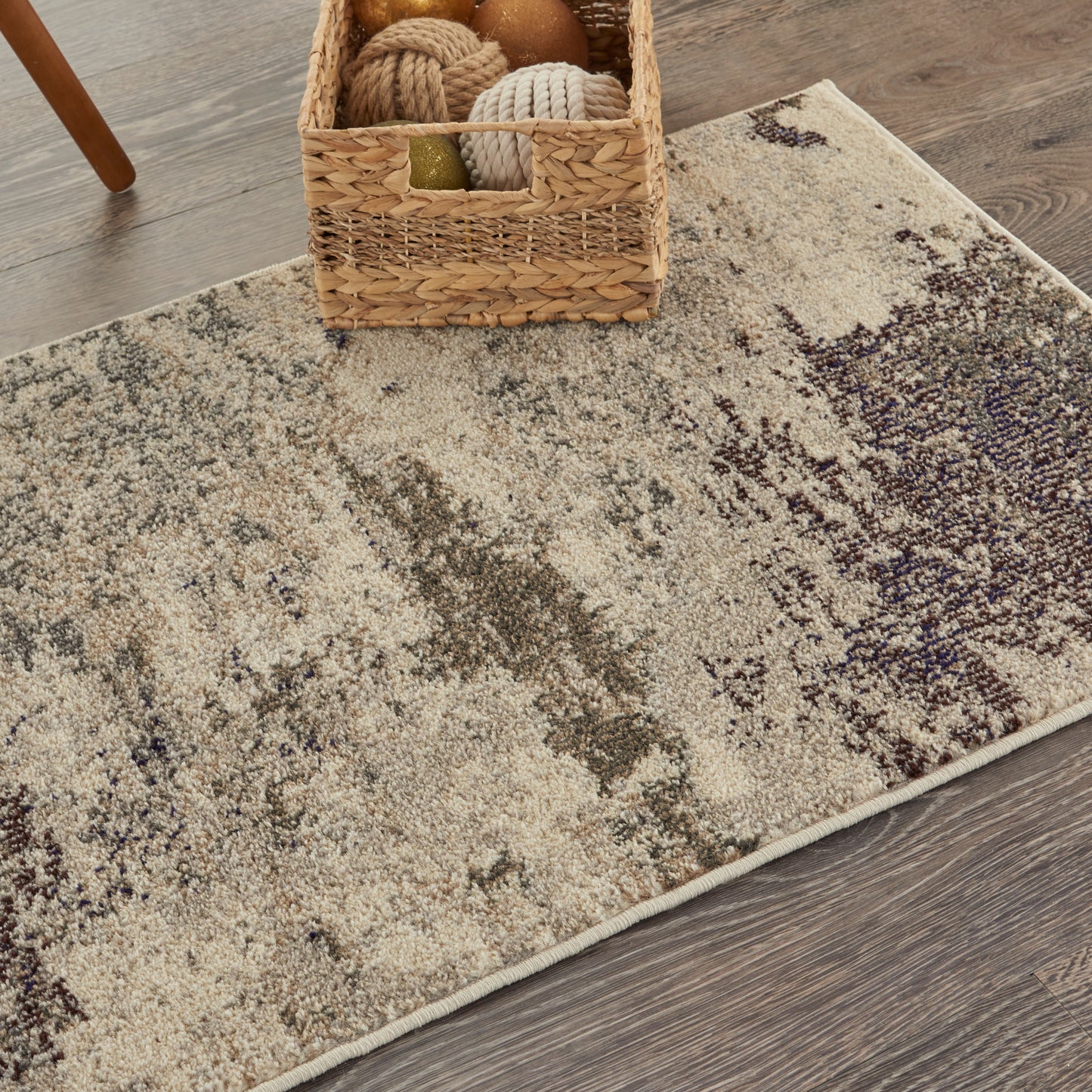 Nourison Celestial 2'2" x 3'9" Ivory/Grey Modern Indoor Rug