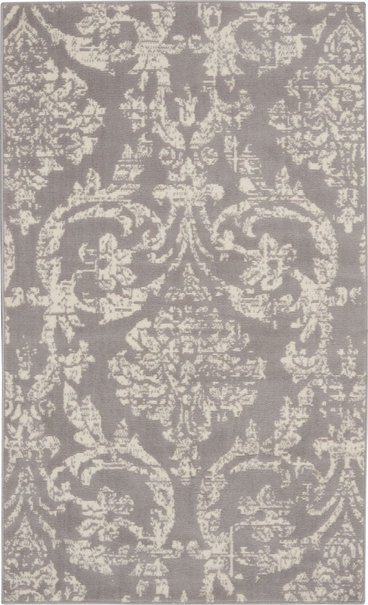 Nourison Jubilant 3' x 5' Grey Vintage Indoor Rug