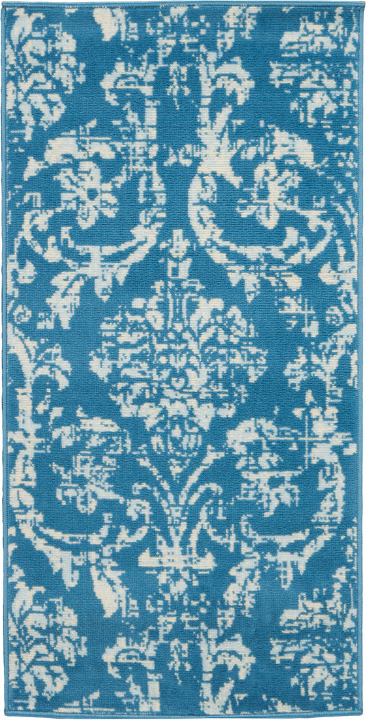 Nourison Jubilant 2' x 4' Blue Vintage Indoor Rug