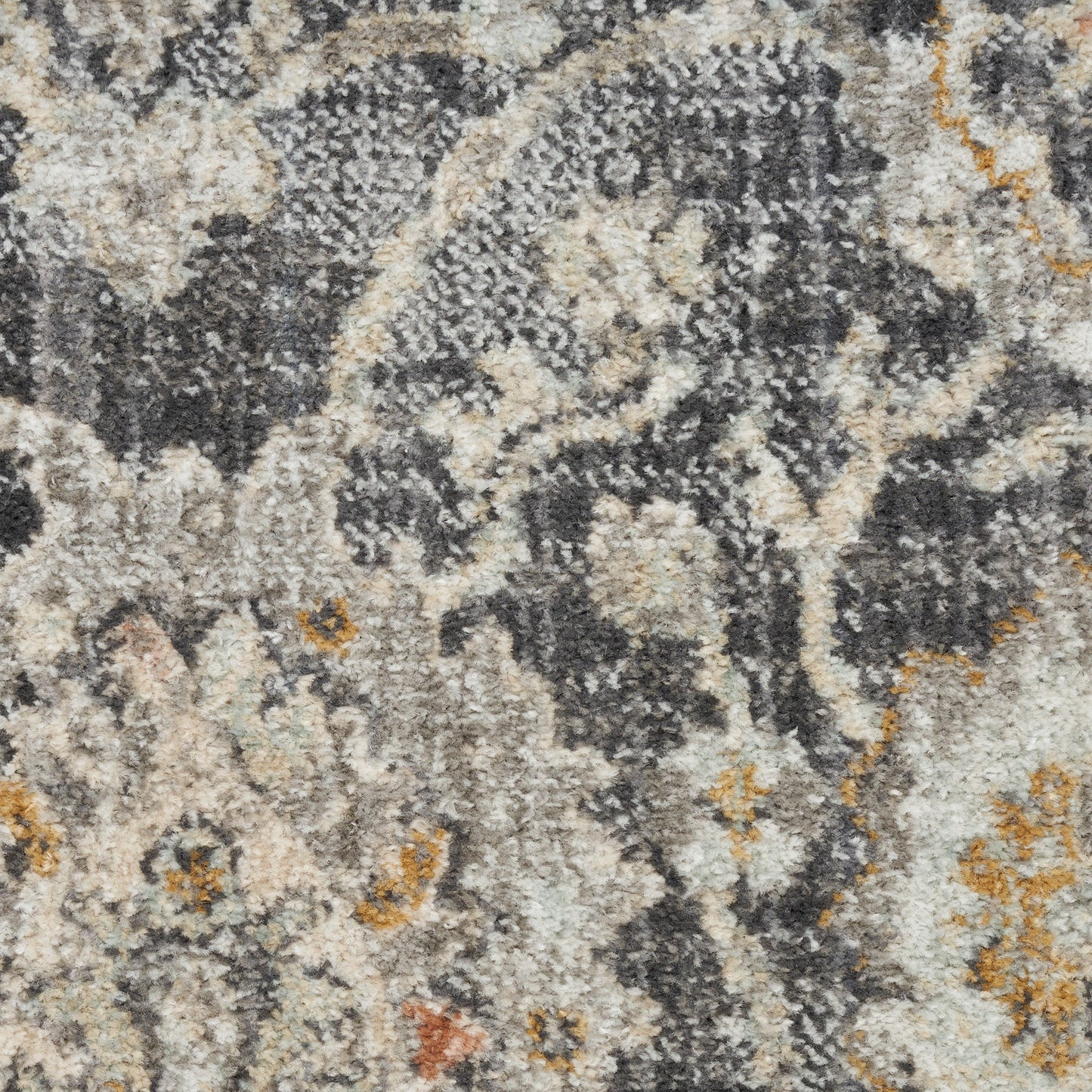 Nourison Oushak Home 2' x 4' Charcoal Vintage Indoor Rug