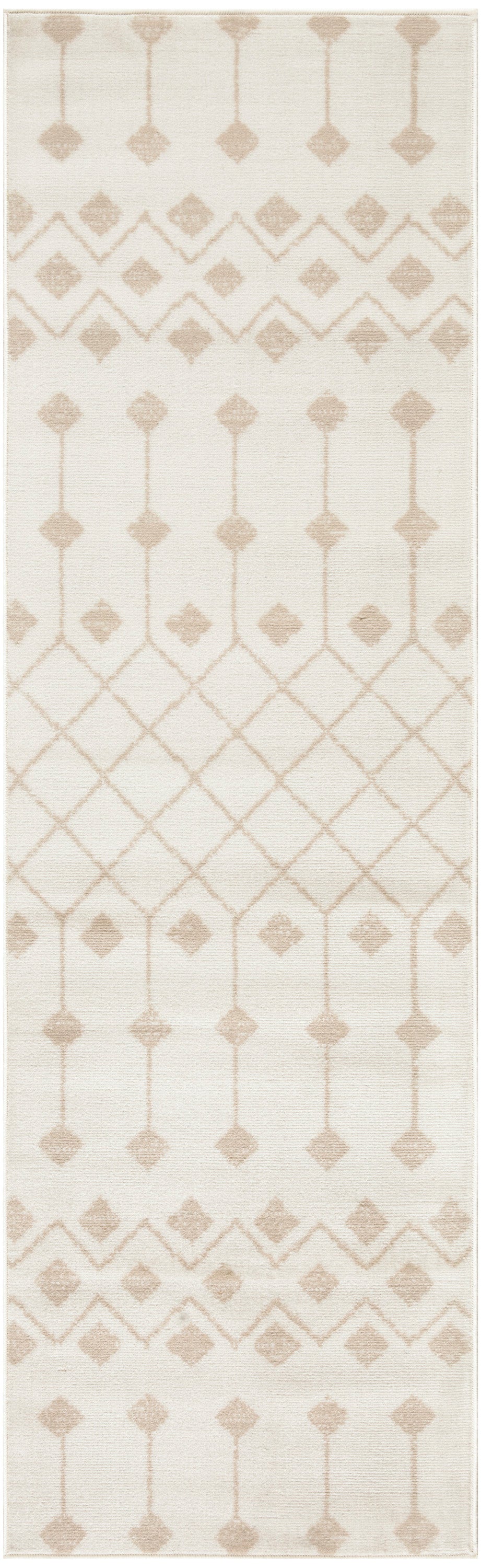 Nourison Grafix 2'3" x 7'6" Ivory Beige Bohemian Indoor Rug
