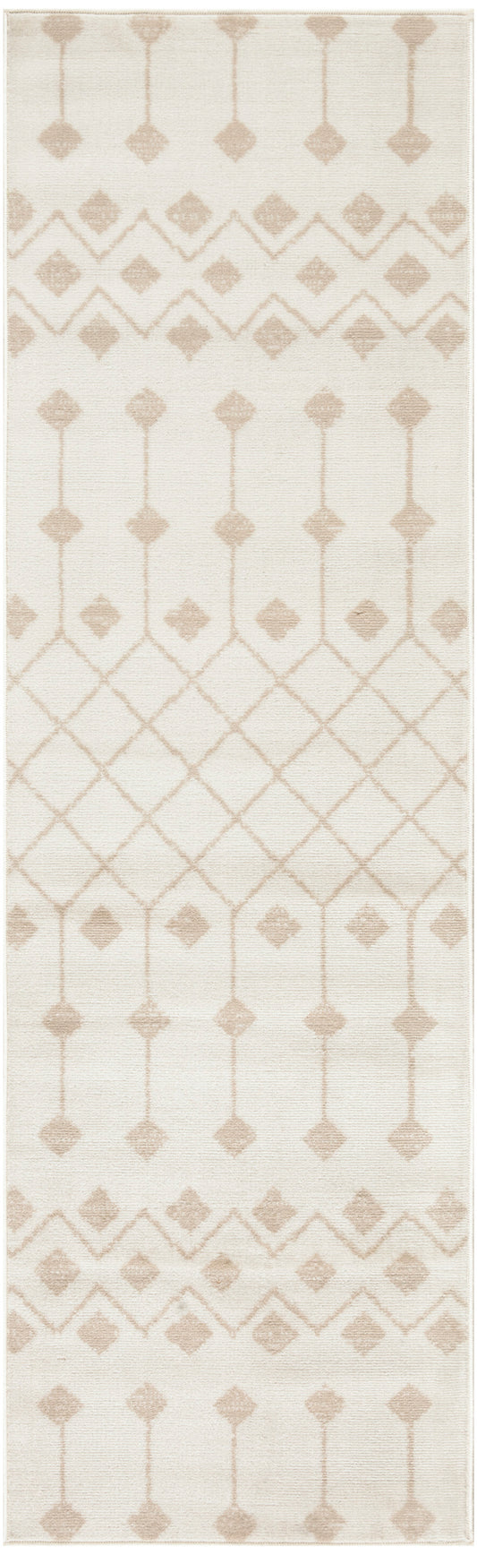 Nourison Grafix 2'3" x 7'6" Ivory Beige Bohemian Indoor Rug