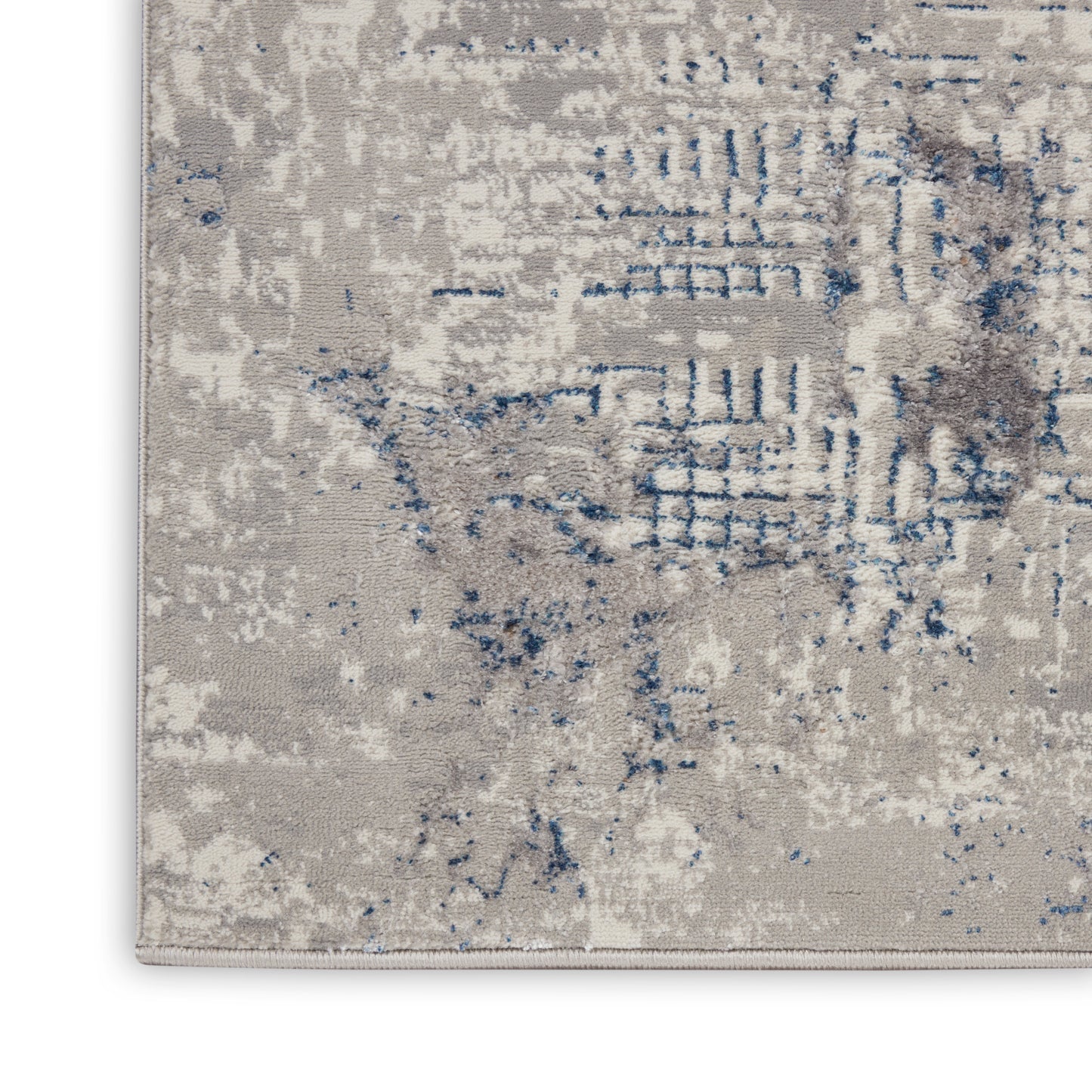 Nourison Royal Terrace 5'3" x 7'3" Ivory Blue Modern Indoor Rug