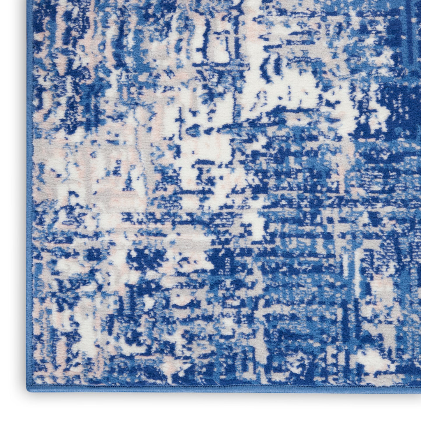 Nourison Whimsicle 3' x 5' Blue Ivory Modern Indoor Rug