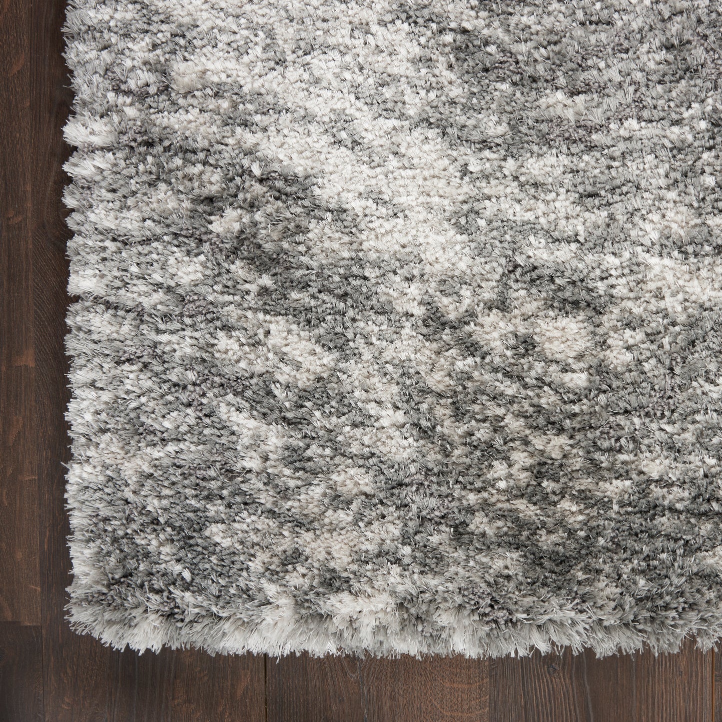 Nourison Dreamy Shag 6'7" x 9'2" Charcoal Grey Shag Indoor Rug