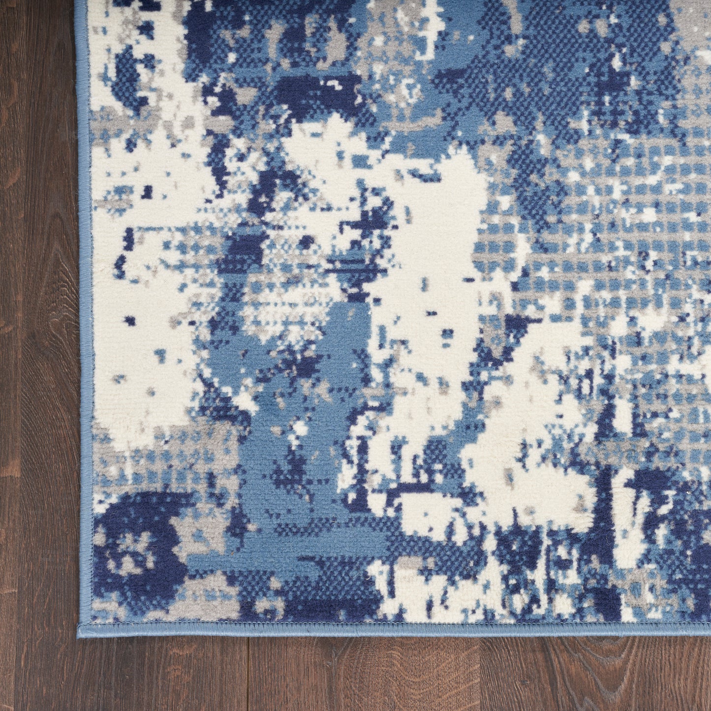 Nourison Grafix 2' x 4' Navy Blue Modern Indoor Rug