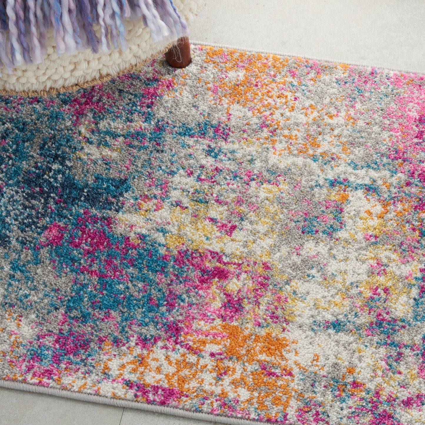 Nourison Passion 1'10" x 2'10" Ivory Multicolor Modern Indoor Rug