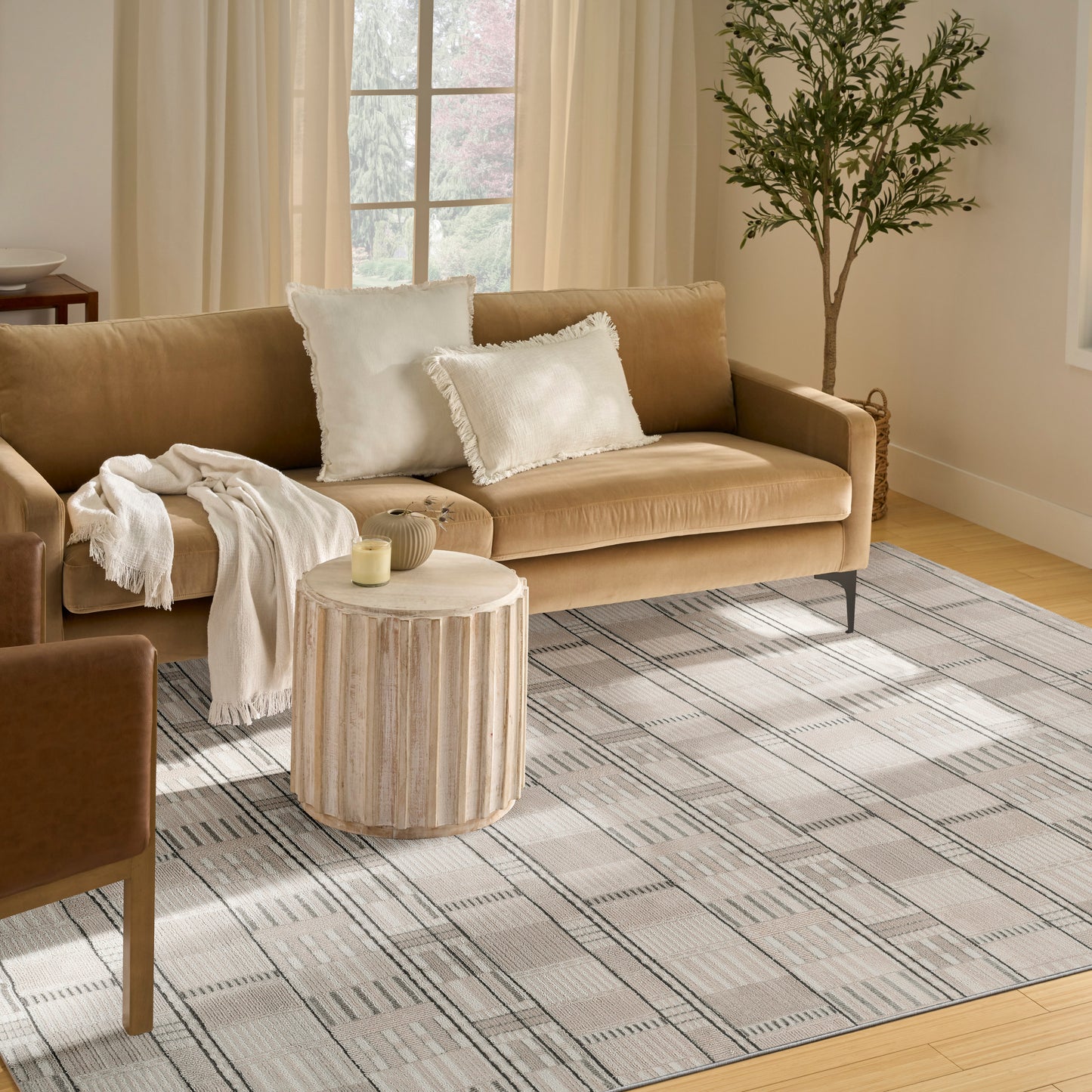 Nourison Nordic 8' x 10' Ivory Grey Modern Indoor Rug