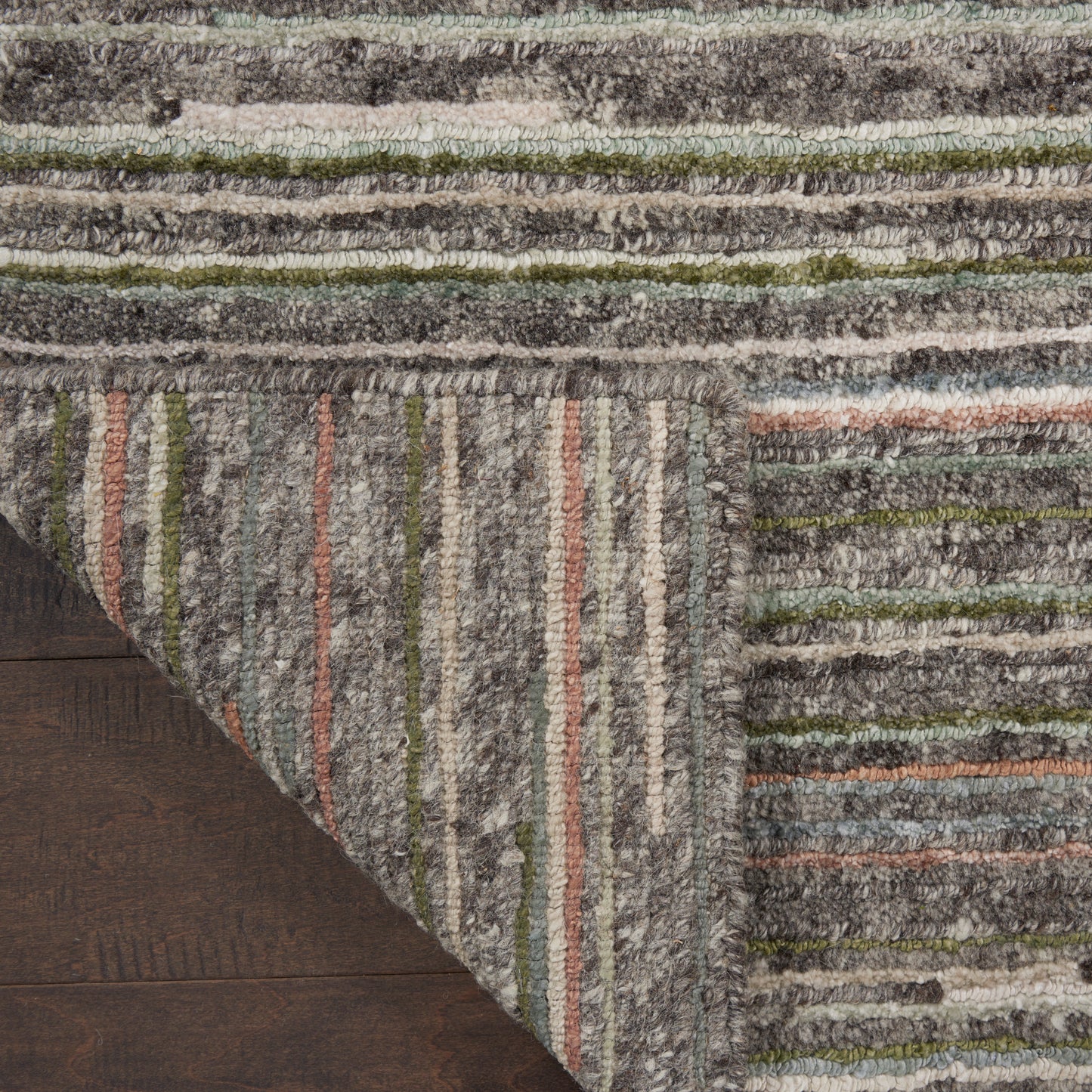 Nourison Plateau 7'9" x 9'9" Grey Green Modern Indoor Rug