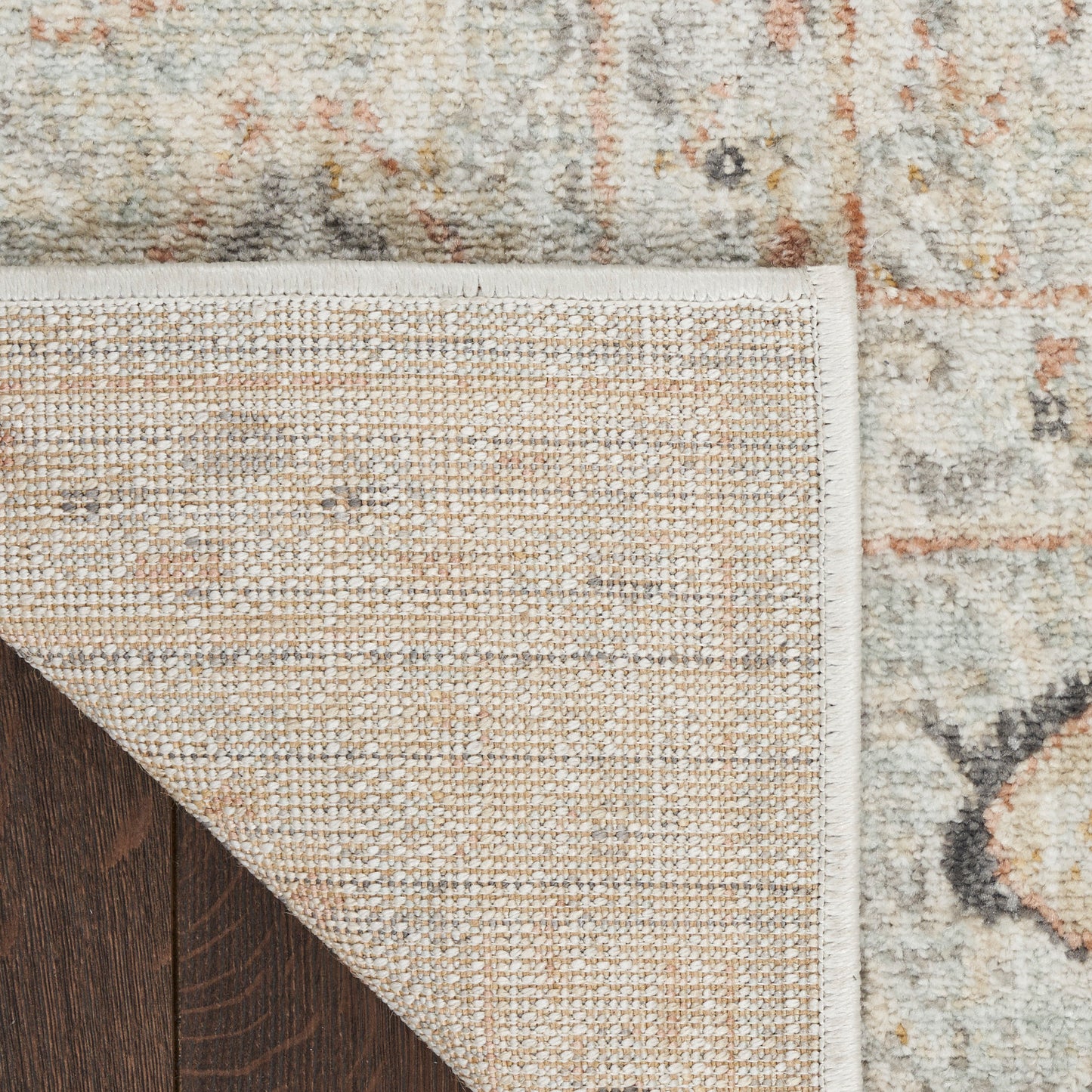 Nourison Oushak Home 8' x 9'10" Light Grey Vintage Indoor Rug