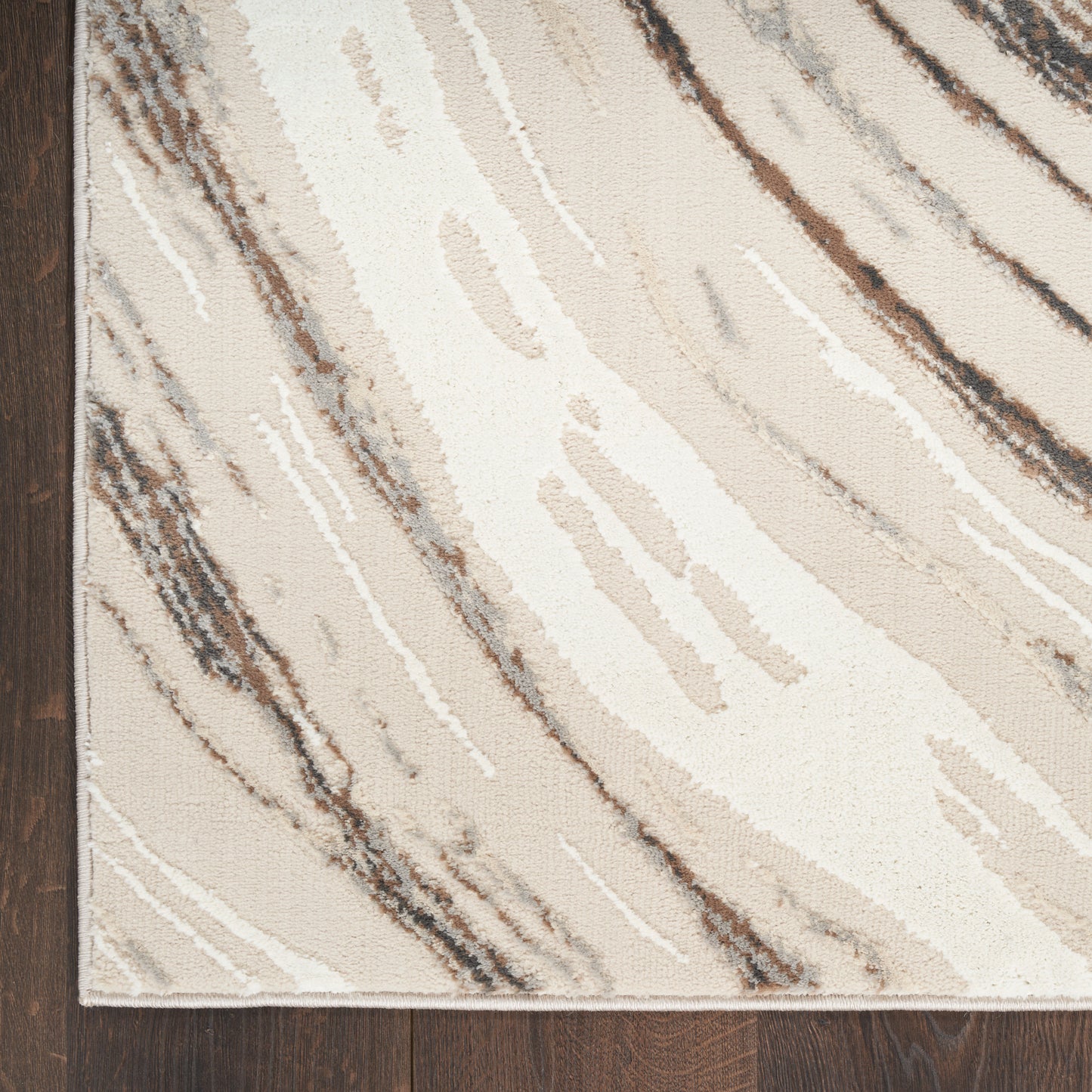 Nourison Sustainable Trends 7'10" x 9'10" Beige Grey Modern Indoor Rug