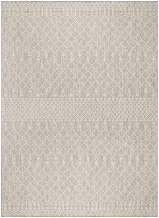 Nourison Positano 8' x 10' Light Grey Modern Rug
