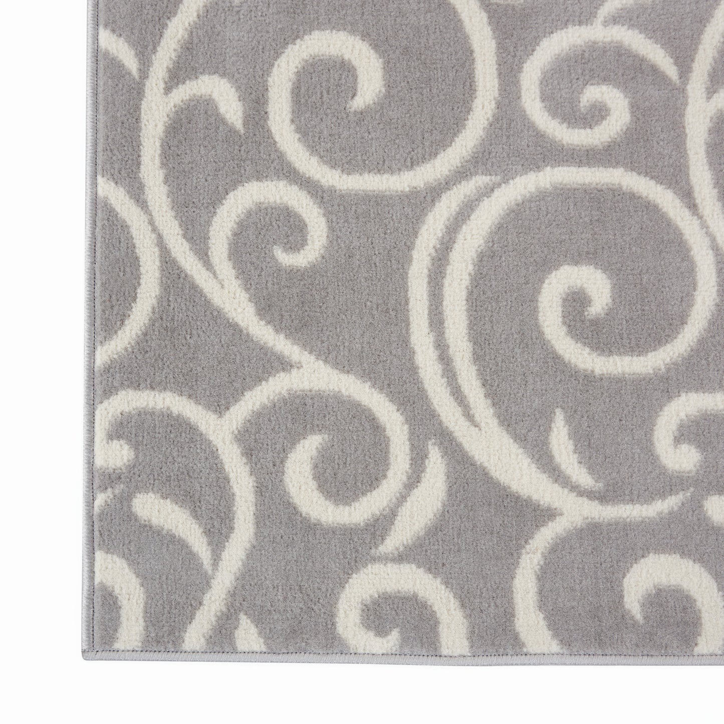 Nourison Grafix 3'9" x 5'9" Grey Contemporary Indoor Rug