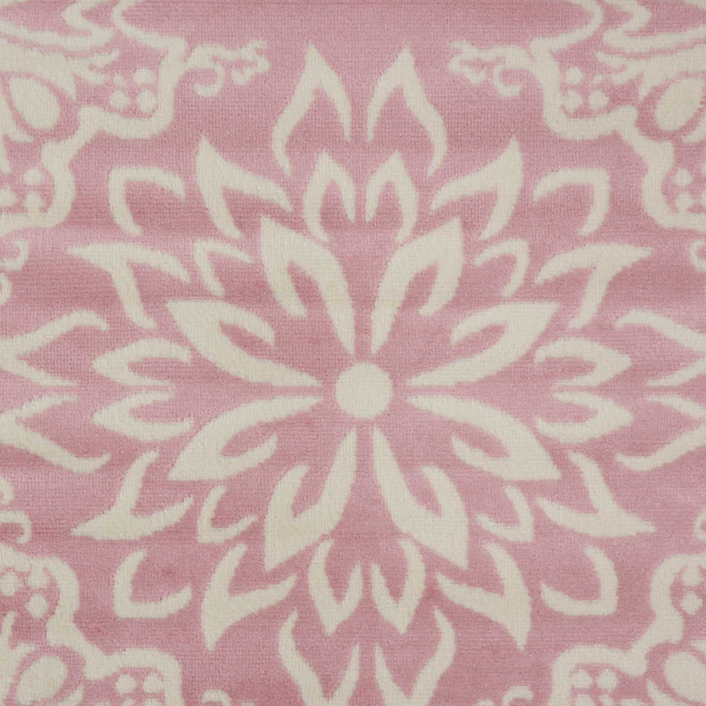 Nourison Jubilant 7'10" x 9'10" Ivory Pink Farmhouse Indoor Rug