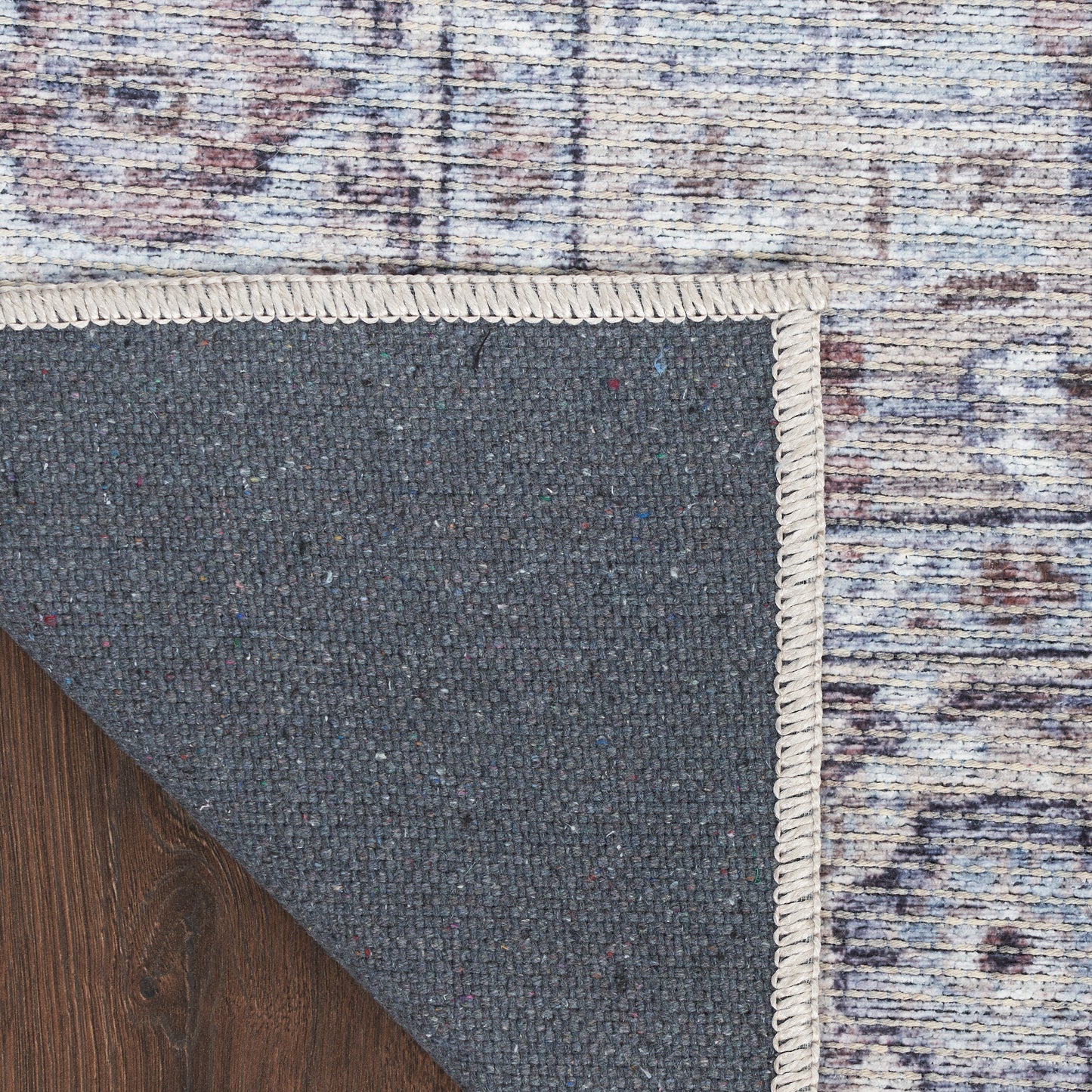 Nicole Curtis Machine Washable Series 1 2'2" x 8' Ivory Beige Vintage Indoor Rug