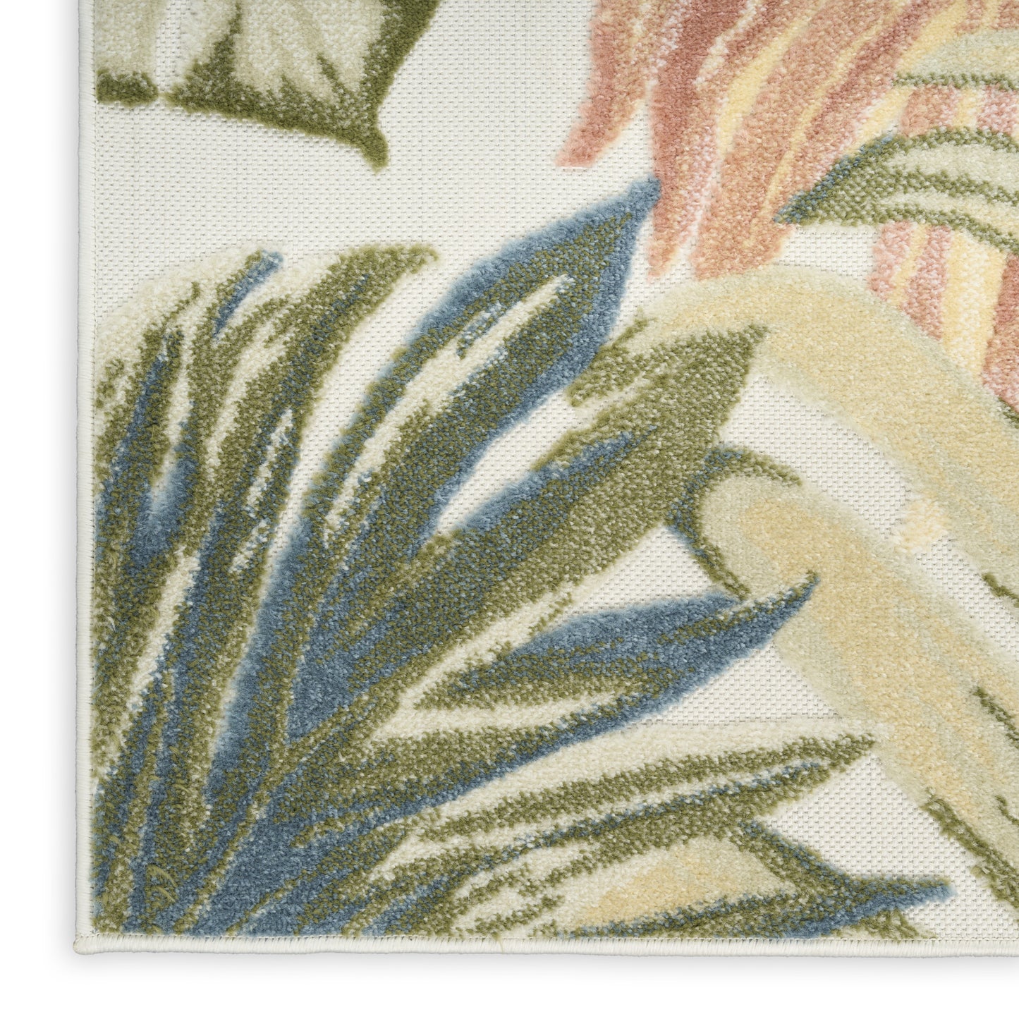 Nourison Aloha 9' x 12' Ivory Green Modern Rug