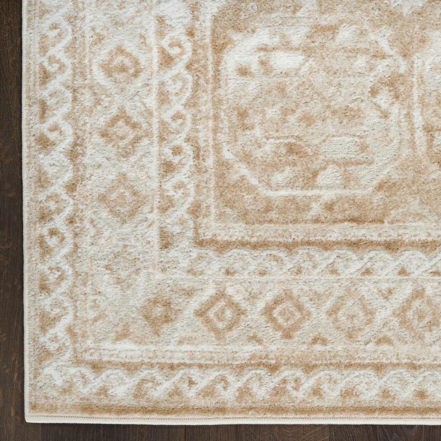 Nourison Dekor 2' x 4' Cream Beige Vintage Indoor Rug