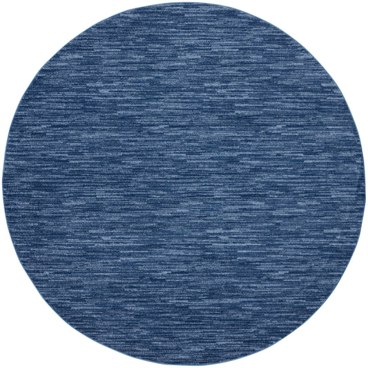 Nourison Nourison Essentials 10' x Round Navy Blue Outdoor Rug