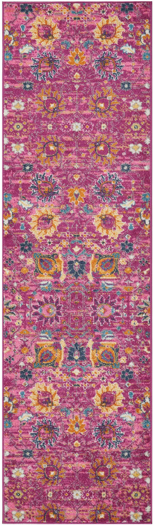 Nourison Passion 2'2" x 7'6" Fuchsia Bohemian Indoor Rug