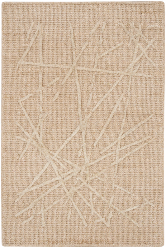 Calvin Klein CK044 Wander 2' x 3' Natural Modern Indoor Rug