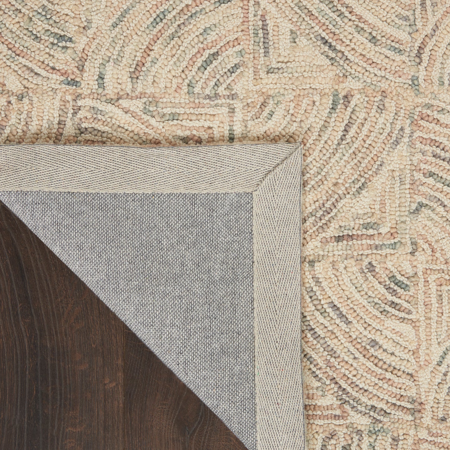 Nourison Interlock 8' x 10'6" Ivory/Multi Modern Indoor Rug