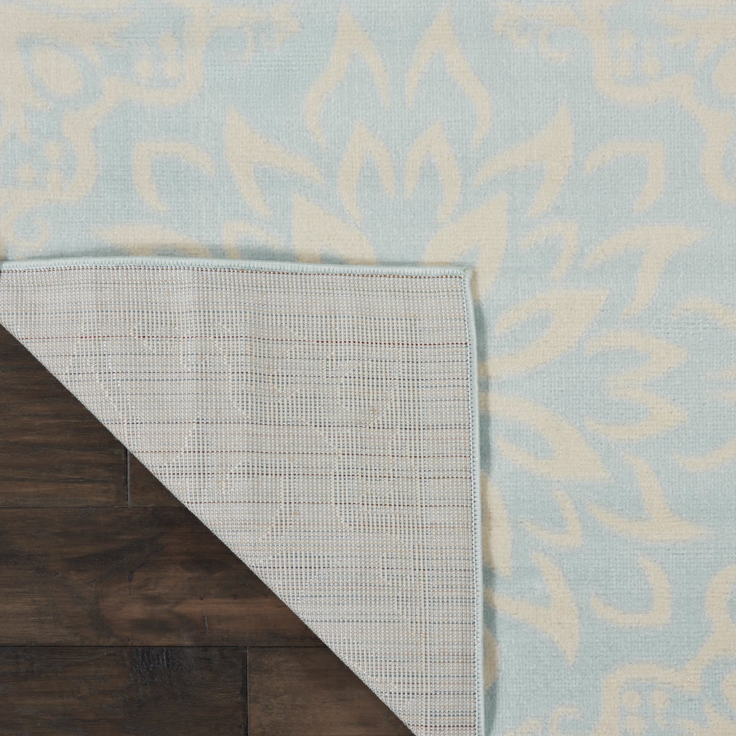 Nourison Jubilant 7'10" x 9'10" Ivory/Light Blue Farmhouse Indoor Rug