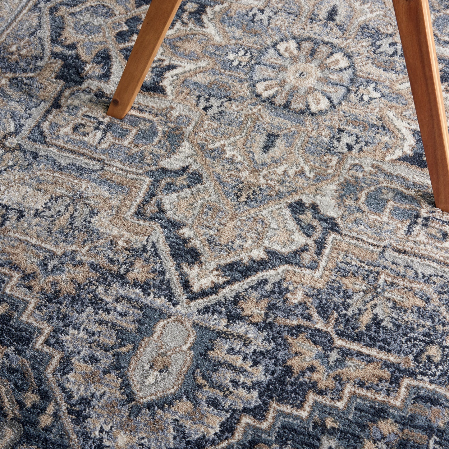 Nourison Moroccan Celebration 3'10" x 5'10" Navy Vintage Indoor Rug