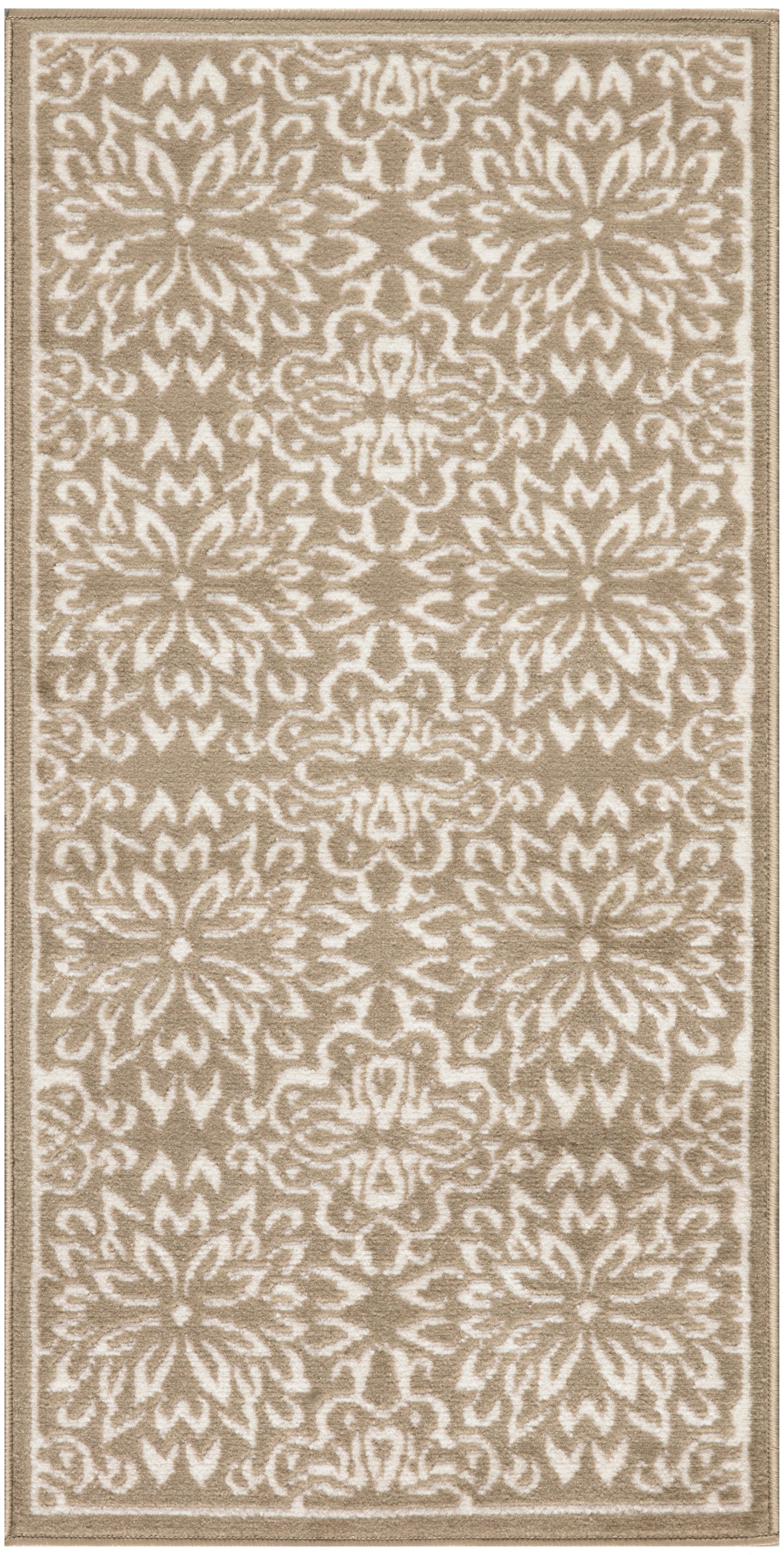 Nourison Jubilant 2' x 4' Taupe Farmhouse Indoor Rug