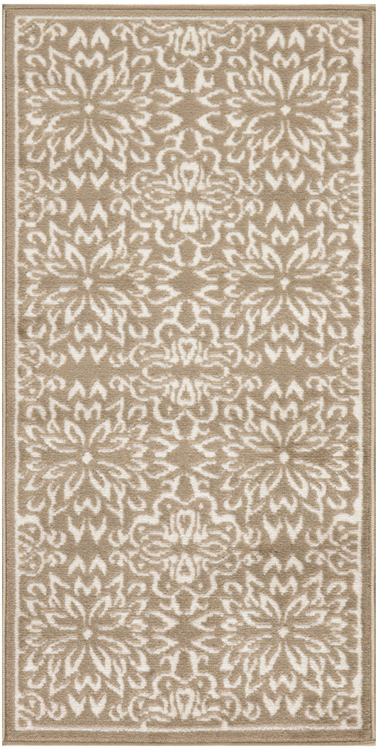 Nourison Jubilant 2' x 4' Taupe Farmhouse Indoor Rug