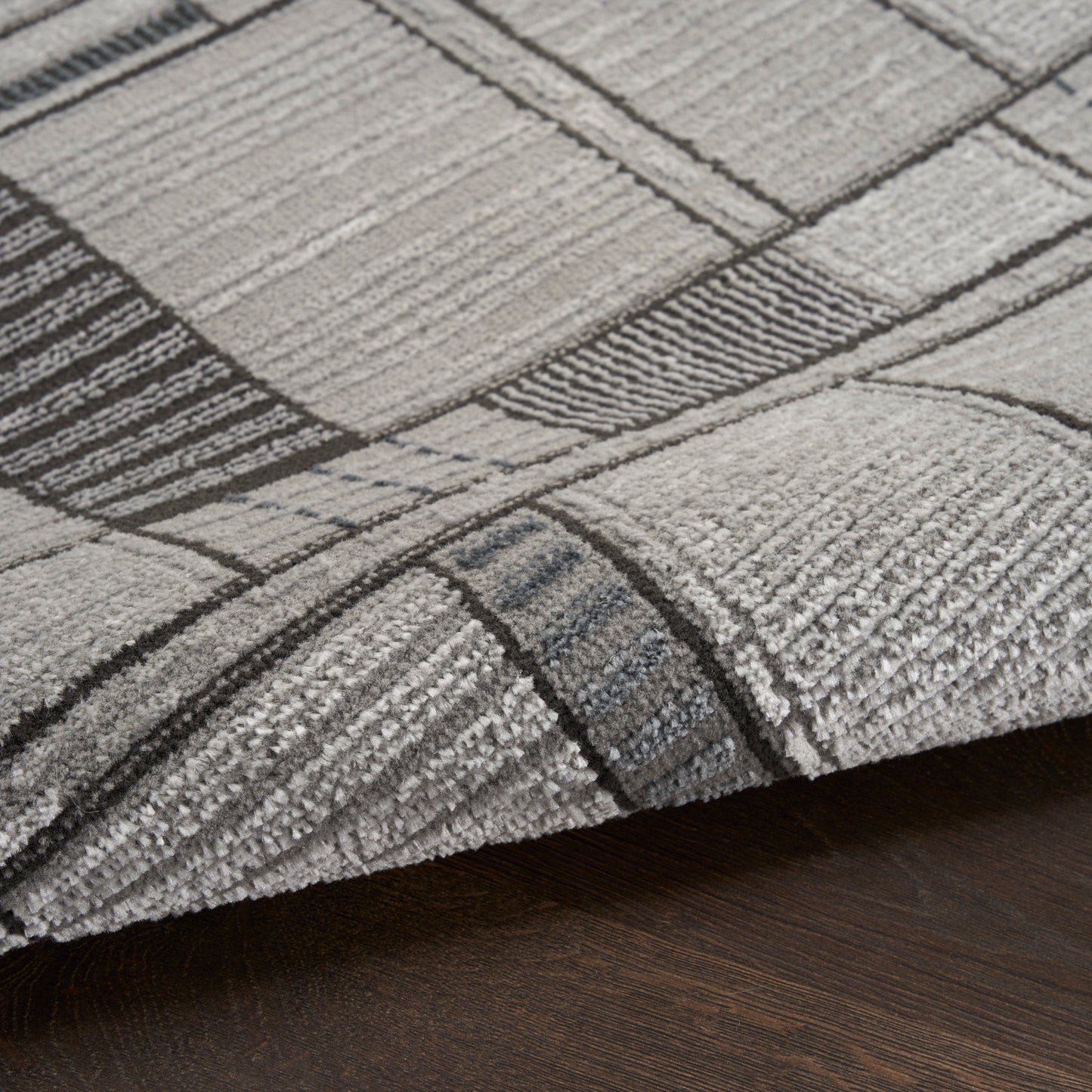 Nourison Nordic 8' x 10' Black Grey Modern Indoor Rug