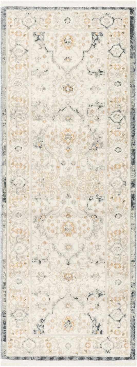 Nourison Pardis 2' x 6' Light Blue Vintage Indoor Rug