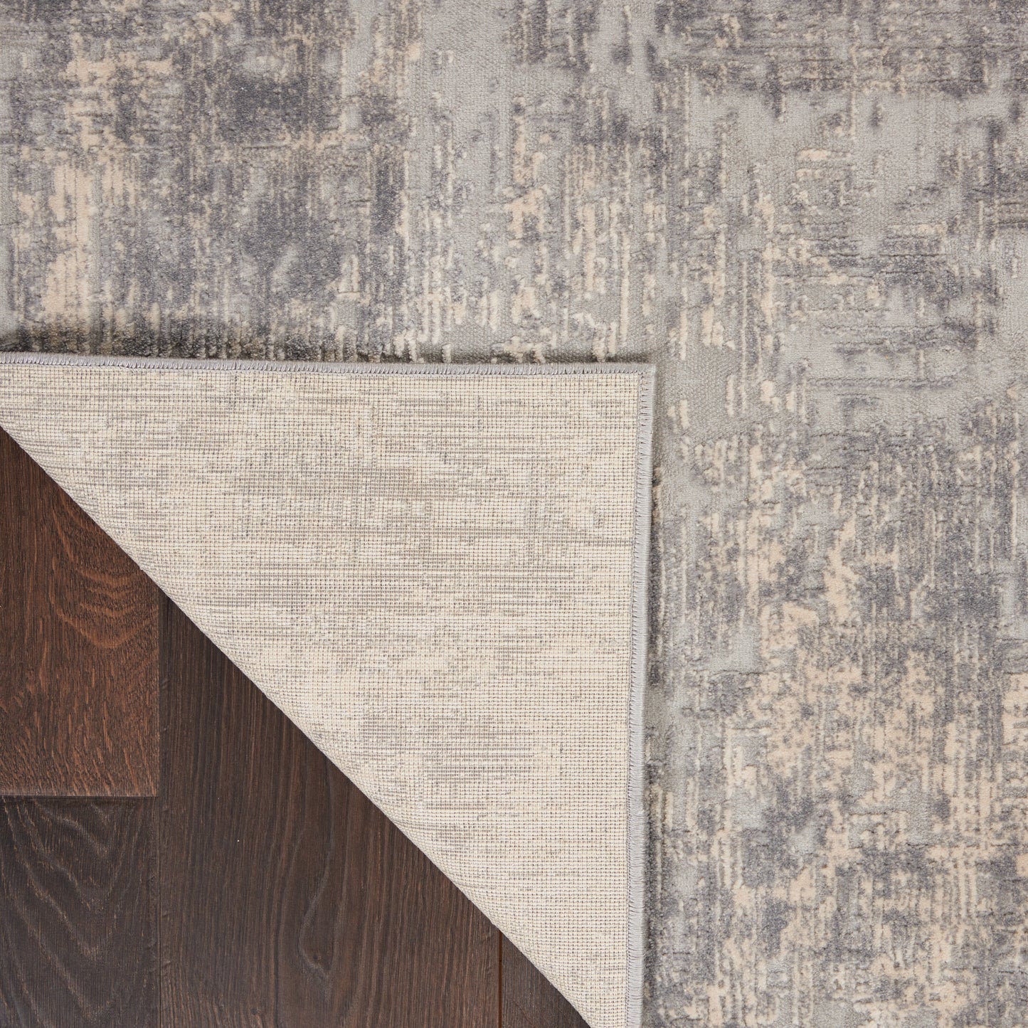 Nourison Rustic Textures 3'11" x 5'11" Ivory/Silver Modern Indoor Rug