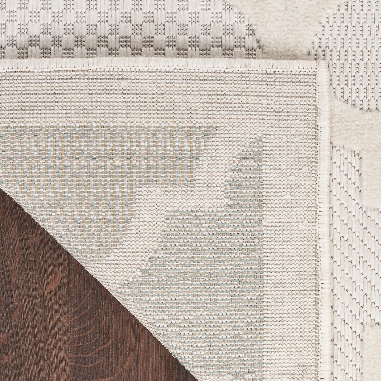 Nourison Easy Care 4' x 6' Ivory White Modern Rug