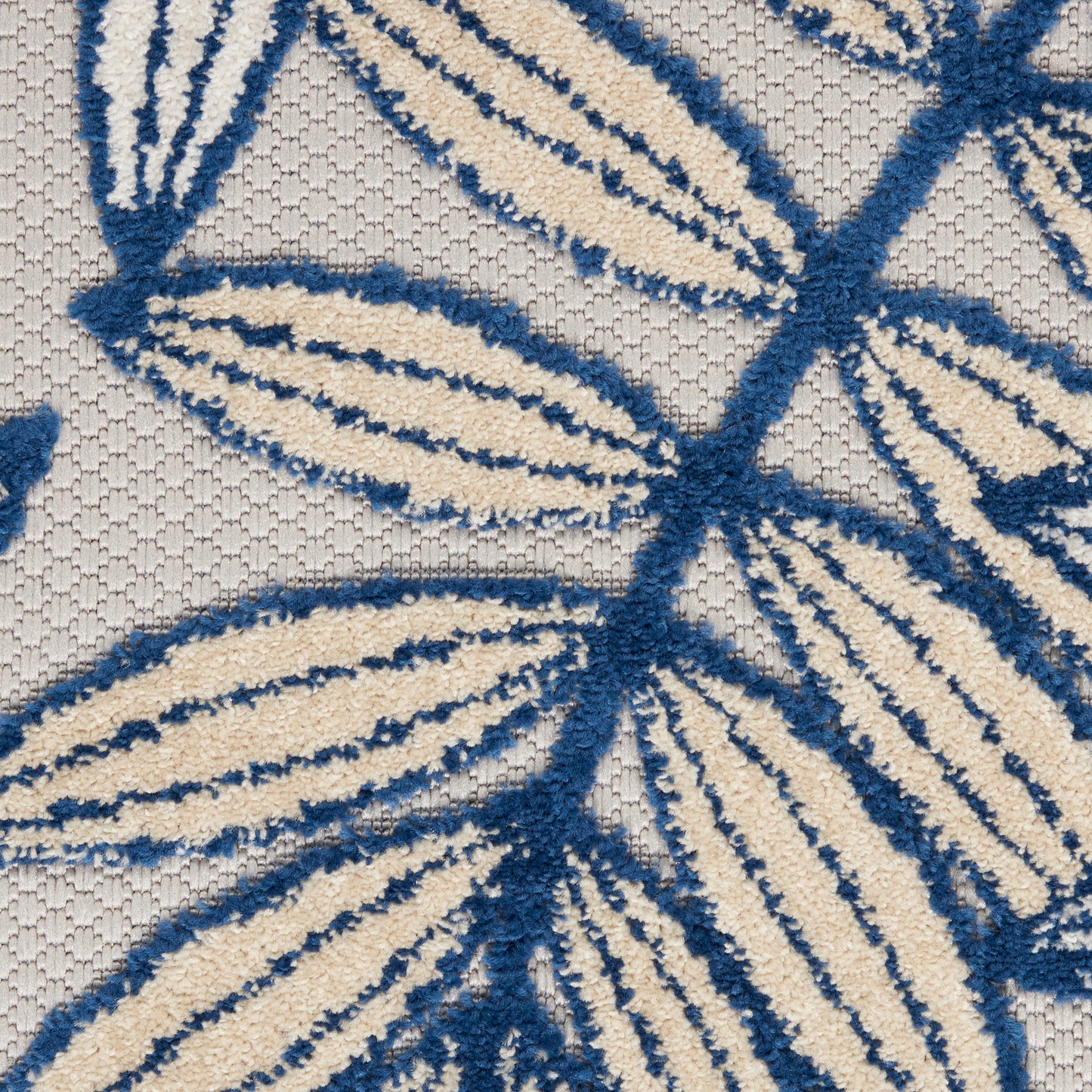 Nourison Aloha 7' x 10' Ivory/Navy Tropical Rug